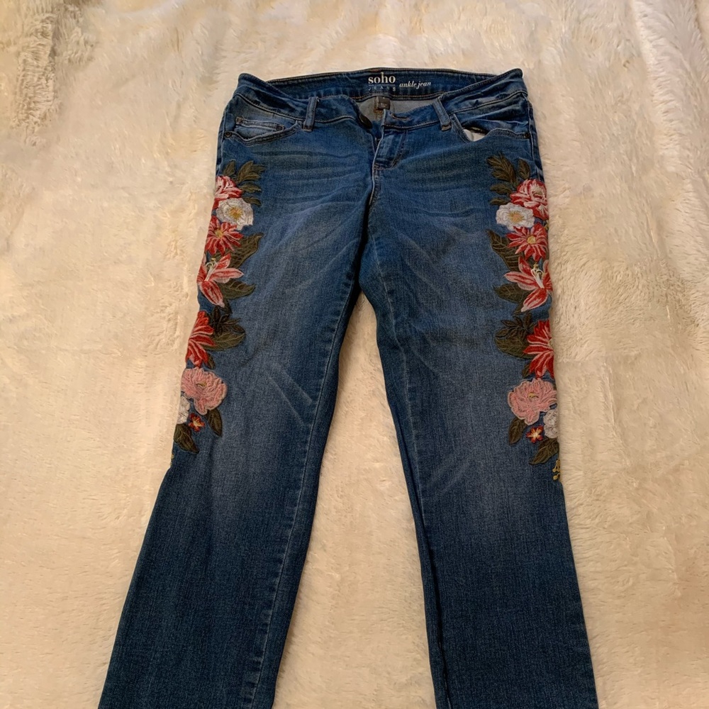 Embroidered jeans